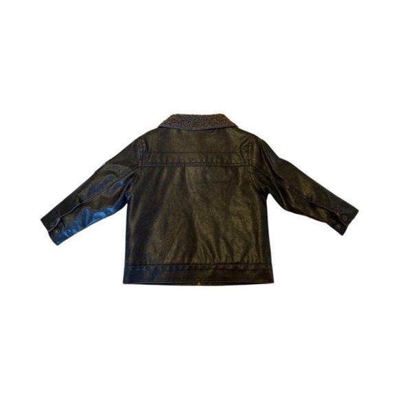 Hawke & Co. Faux Leather Bomber Jacket Size 3T - Picture 4 of 14